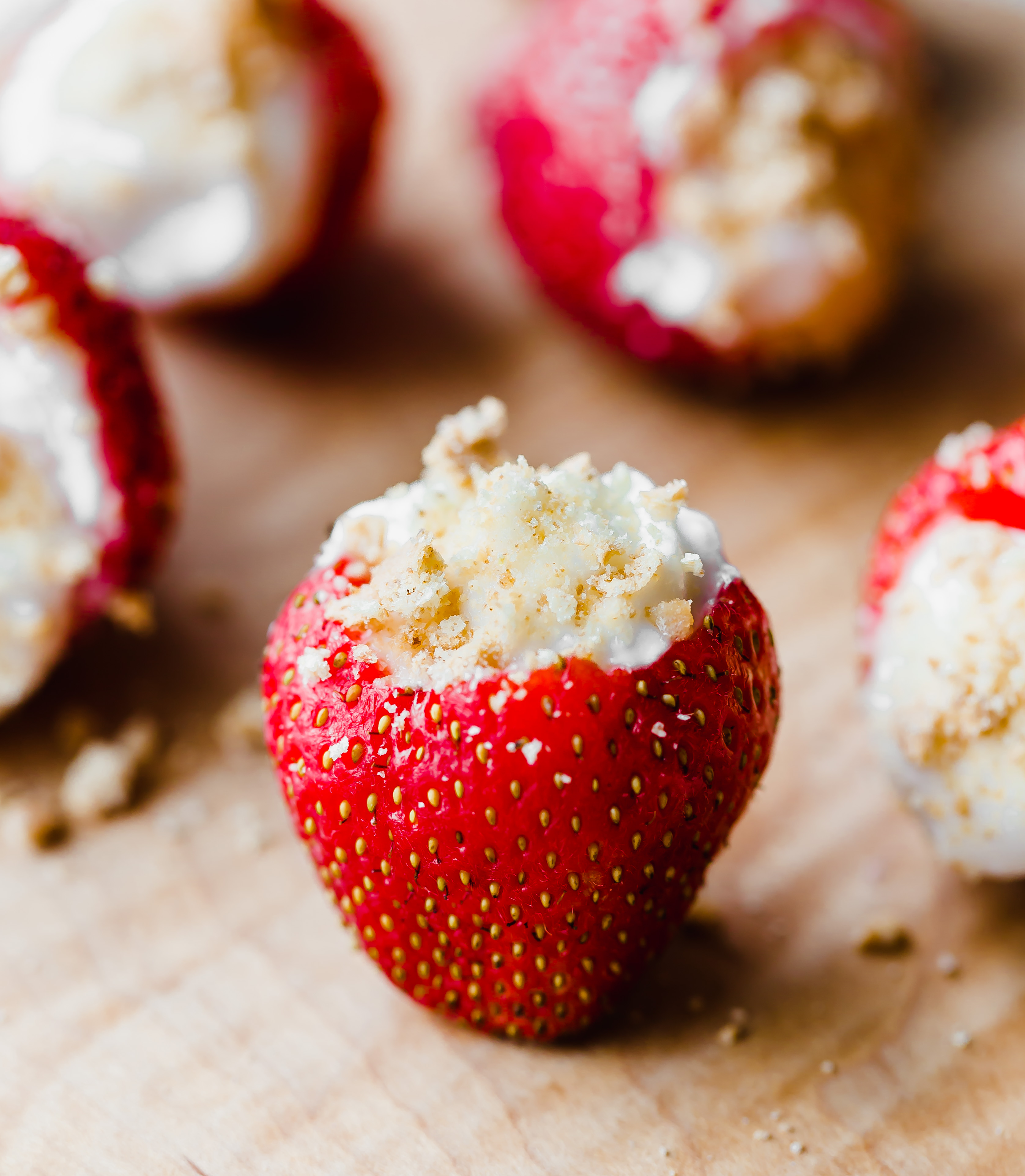 High Protein Cheesecake Stuffed Strawberries - California Giant Berry Farms