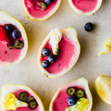 Lemon Blueberry Mousse Cups
