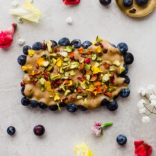 Vegan White Chocolate & Blueberry Bark