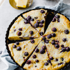 Blueberry and Breakfast Sausage Cornbread Slices