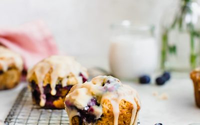 2-Salted Maple Glaze and Blueberry + Blackberry Muffins