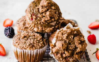 Fall Apple Cider Mixed Berry Muffin