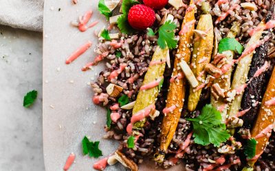 Rice Medley Carrot Salad and Raspberry Vinaigrette 2