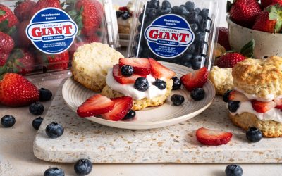 blueberry strawberry shortcake