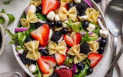 summer berry pasta salad recipe-3